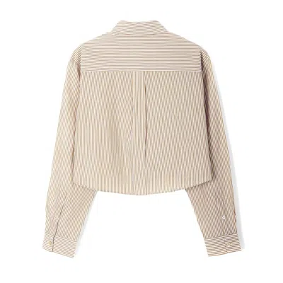 Shop Isabel Marant Cropped Shirt In 10oe