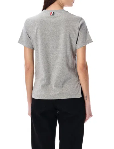 Shop Thom Browne Relaxed Fit T-shirt In Lt Grey