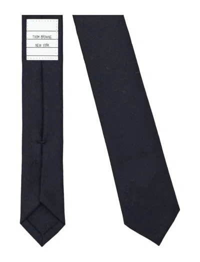 Shop Thom Browne Super 120's Twill Necktie In Navy