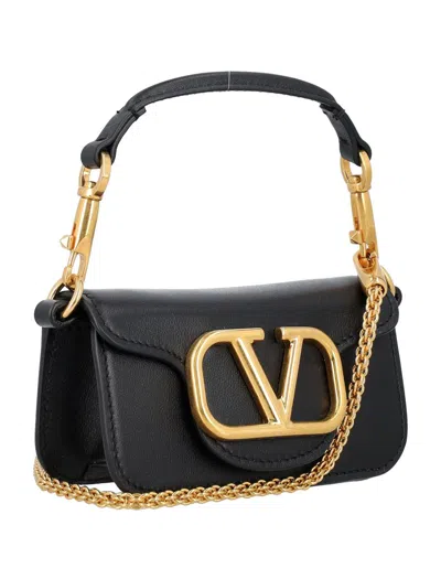 Shop Valentino Garavani Locò Micro Bag In Black