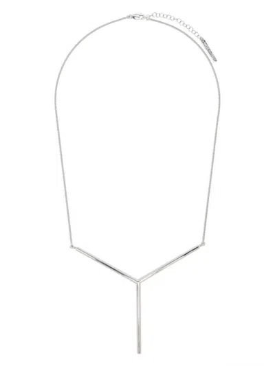 Shop Y/project Maxi Y Necklace Accessories In Grey