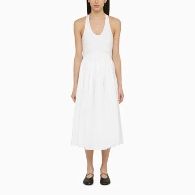 Shop Alaïa White Cotton Tank Dress
