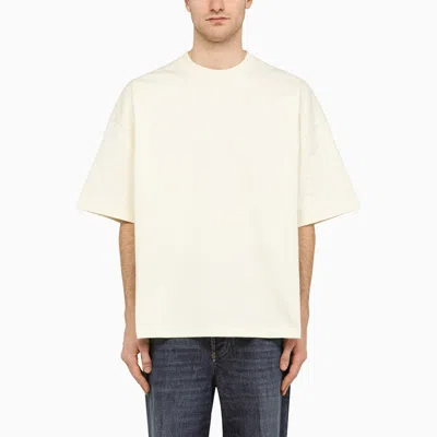 Shop Bottega Veneta | Cream-white Cotton Oversize T-shirt