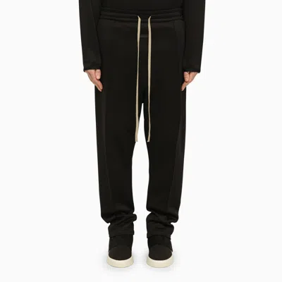 Shop Fear Of God Black Nylon And Cotton Jogging Trousers