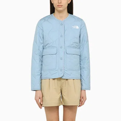 Shop The North Face | Light Blue Padded Jacket With Logo