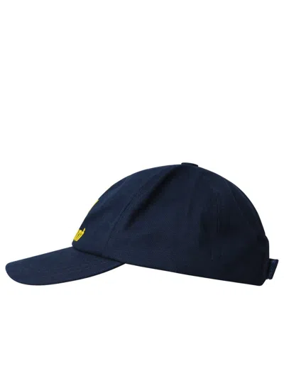 Shop Isabel Marant Étoile 'tyron' Blue Cotton Hat