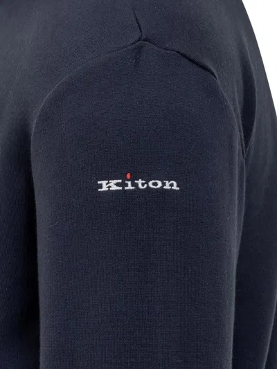 Shop Kiton Cotton Suit Suit In Blue