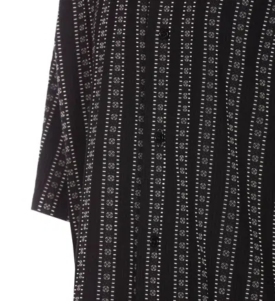 Off-white Bowling Shirt With Embroidered Arrow In Black