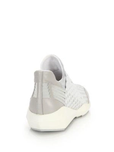 Shop Ash Quartz Woven Sneakers In Off White