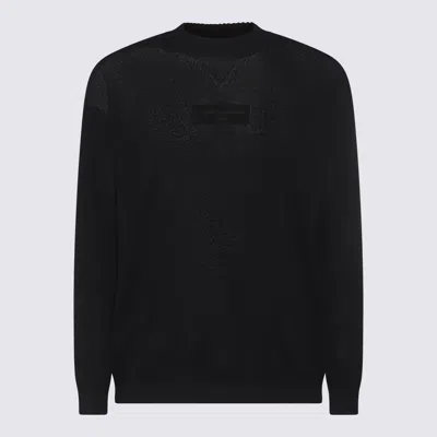 Shop Comme Des Garçons Homme Deux Comme Des Garcons Homme Sweaters Black