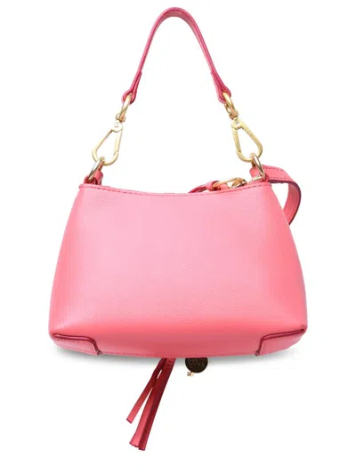 Shop See By Chloé Pink Cowhide Mini 'joan' Crossbody Bag