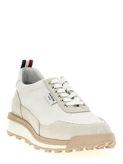 Shop Thom Browne 'alumni Trainer' Sneakers In White
