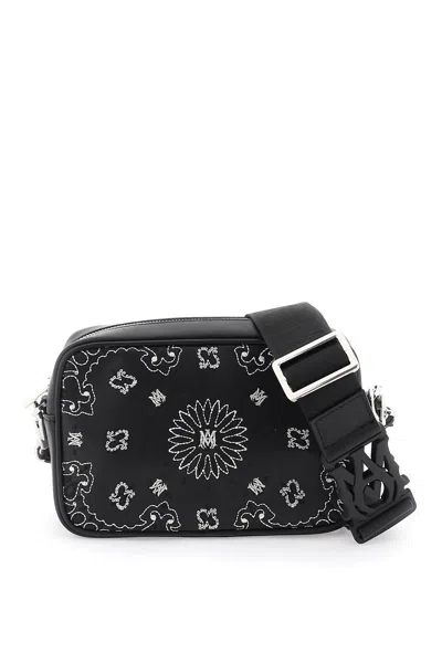 Shop Amiri Bandana Camera Bag For In Black