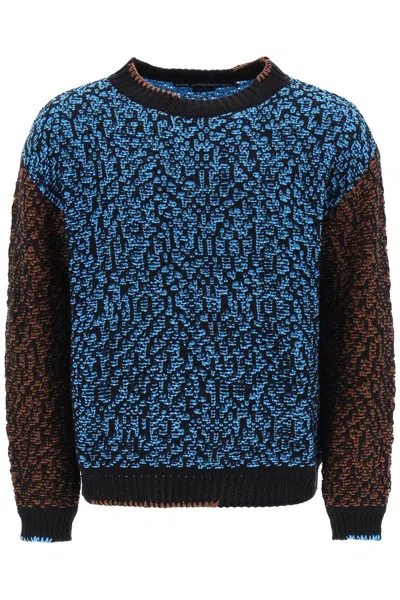 Shop Andersson Bell Multicolored Net Cotton Blend Sweater