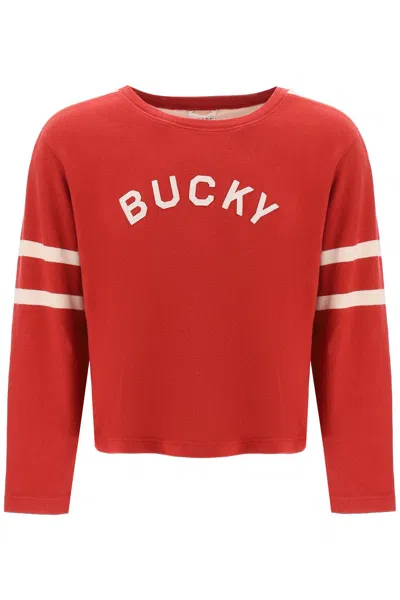 Shop Bode Bucky Two-tone Cotton Sweater In Mixed Colours