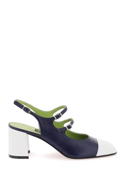 Shop Carel Patent Leather Papaya Slingback Mary Jane In Mixed Colours