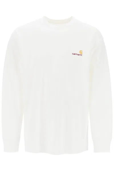 Shop Carhartt "long-sleeved T-shirt With In White