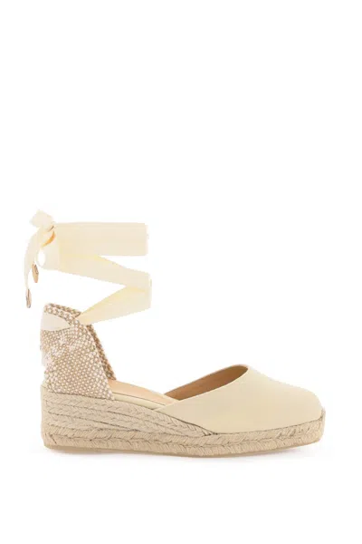 Shop Castaã±er Castaner Carina Wedge Espadrillas In Beige