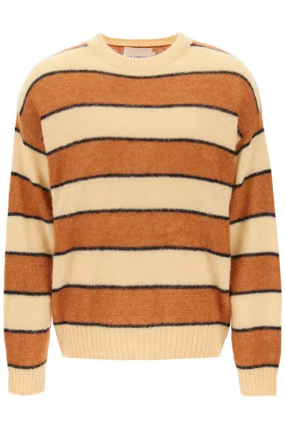Shop Closed Striped Wool And Alpaca Sweater In Mixed Colours