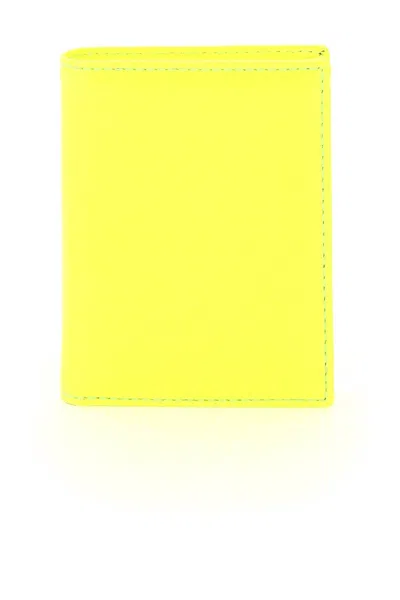 Shop Comme Des Garçons Fluo Leather Bifold Wallet In Mixed Colours