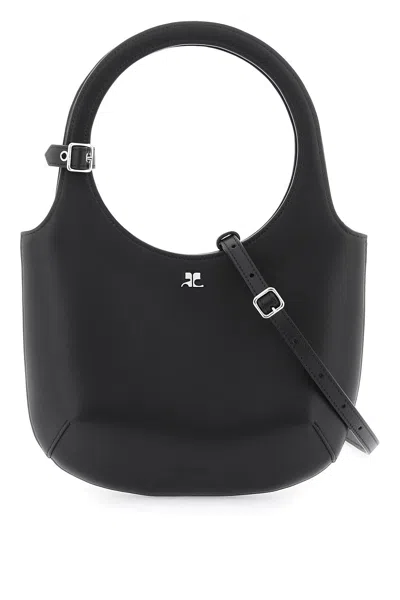Shop Courrèges Crossholy Cross Handbag In Black