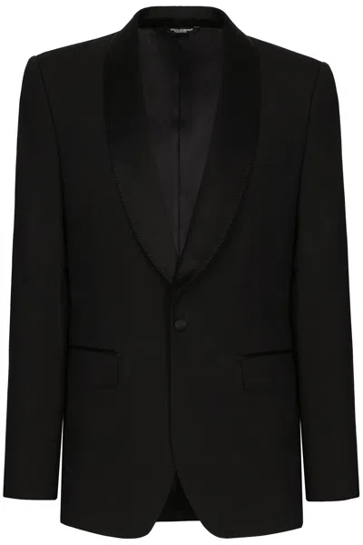 Shop Dolce & Gabbana 'sicilia' Tuxedo Jacket In Black