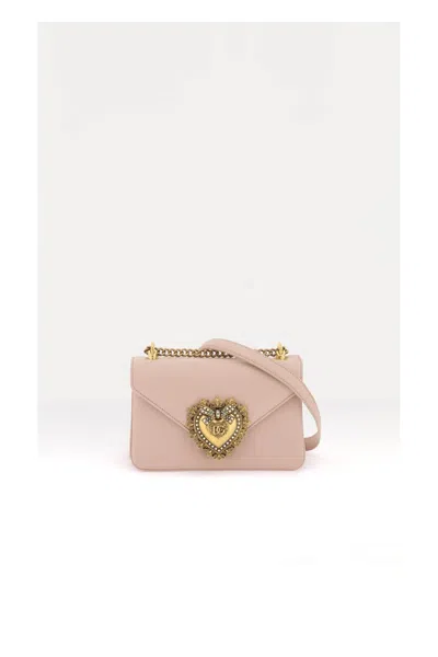 Shop Dolce & Gabbana Borsa A Spalla Devotion In Pink