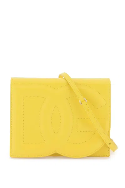 Shop Dolce & Gabbana Dg Logo Crossbody Bag In Yellow