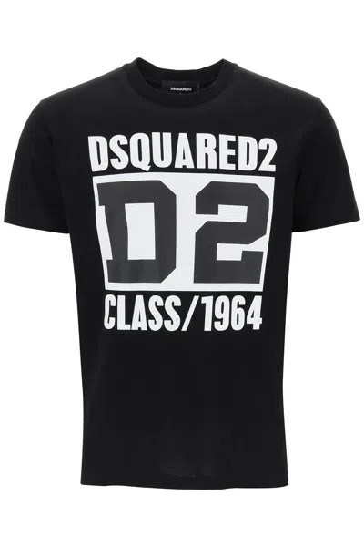 Shop Dsquared2 D2 Class 1964 Cool Fit T-shirt In Black