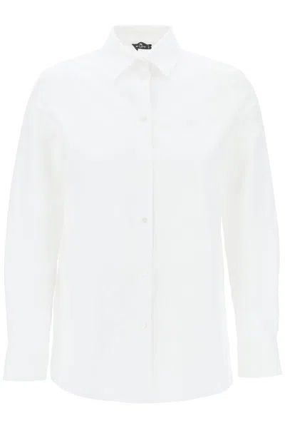 Shop Etro Camicia Oxford Pegaso In White