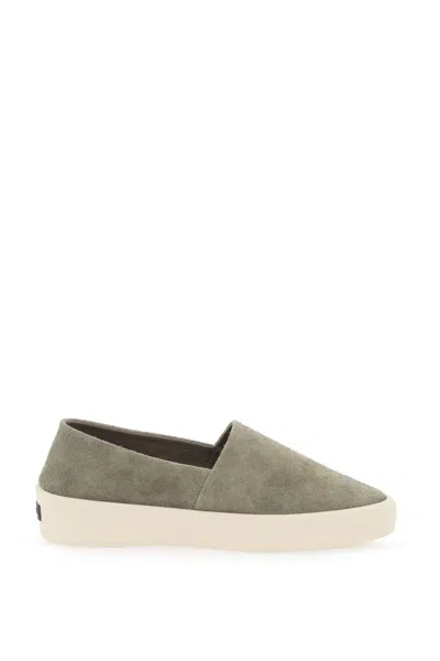 Shop Fear Of God Espadrille Sne In Grey