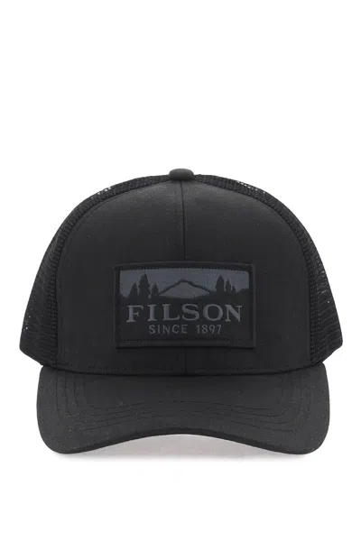 Shop Filson Water-repellent Cotton Trucker In Black