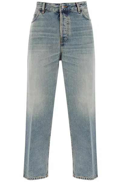 Shop Haikure Betty Cropped Jeans With Straight Leg In Light Blue