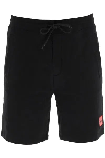 Shop Hugo Diz Sweat Shorts In Black