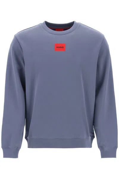 Shop Hugo Regular Fit Light Sweatshirt In Light Blue