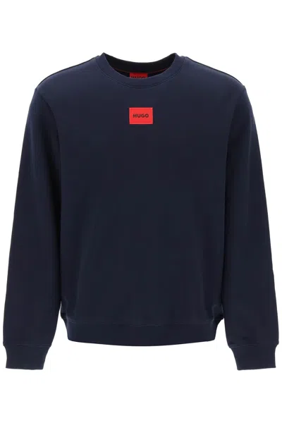 Shop Hugo Regular Fit Light Sweatshirt In Blue
