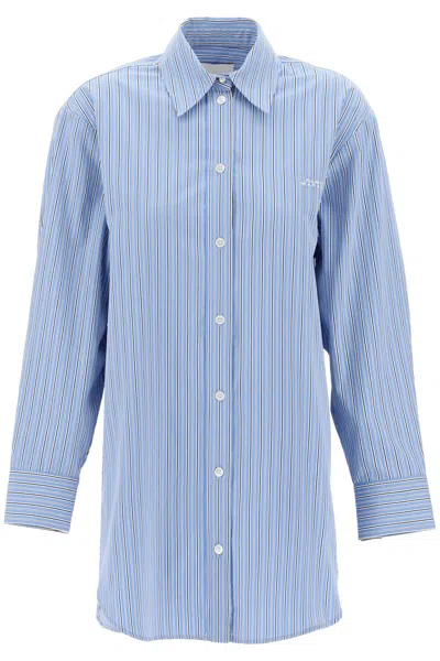 Shop Isabel Marant Cylvany Maxi Shirt In Blue