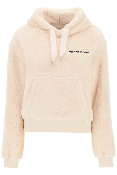 Shop Marant Etoile Isabel  Maeva Hoodie With Logo Embroidery In Mixed Colours