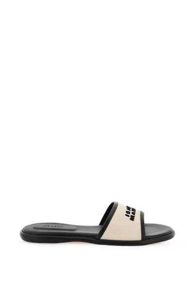 Shop Isabel Marant Vikee Slides In Mixed Colours