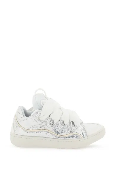 Shop Lanvin Curb Sneakers In Mixed Colours