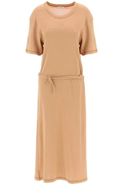 Shop Lemaire Maxi T-shirt Style Dress In Brown
