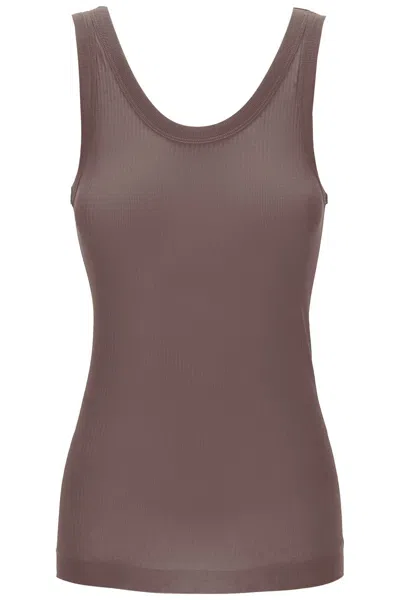 Shop Lemaire Seamless Sleeveless Top In Brown