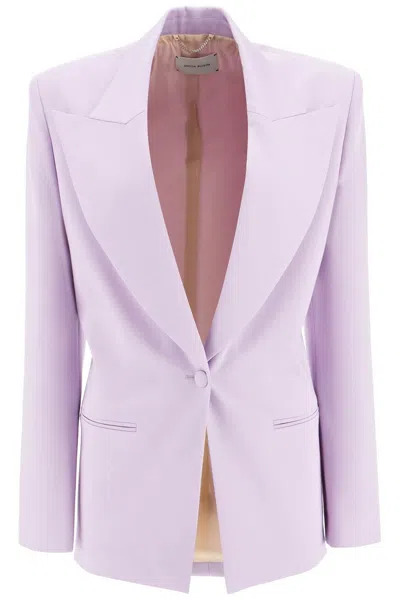 Shop Magda Butrym Single-breasted Blazer In Purple