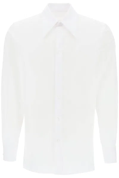 Shop Maison Margiela "shirt With Pointed Collar" In White