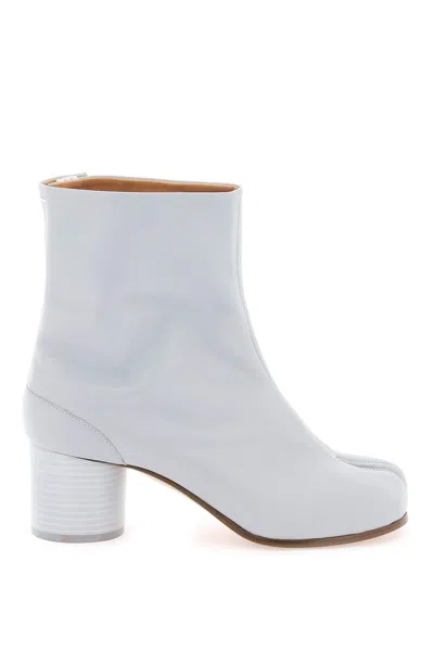 Shop Maison Margiela Leather Tabi Ankle Boots In Mixed Colours