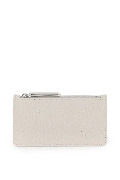 Shop Maison Margiela Leather Zipped Cardholder In Mixed Colours