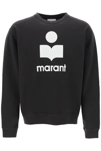 Shop Marant Mikoy Flocked Logo Sweatshirt In Mixed Colours