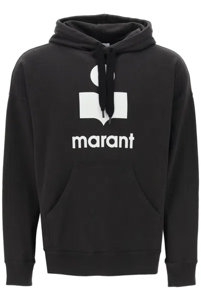 Shop Marant Miley Flocked Logo Hoodie In Mixed Colours