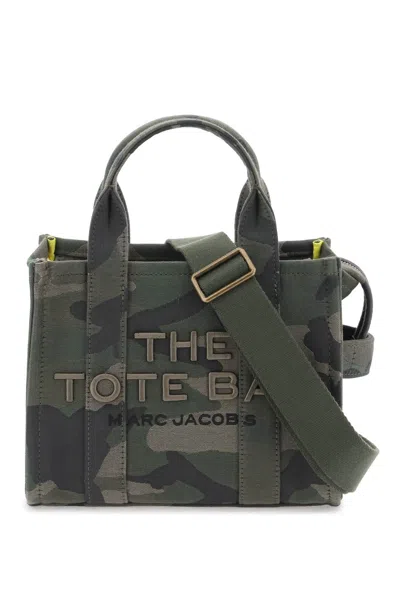 Shop Marc Jacobs The Camo Jacquard Small Tote Bag In Khaki