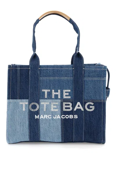Shop Marc Jacobs The Denim Large Tote Bag In Mixed Colours